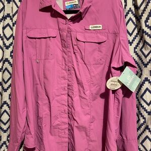 Magellan Outdoors Purple Button Down Shirt